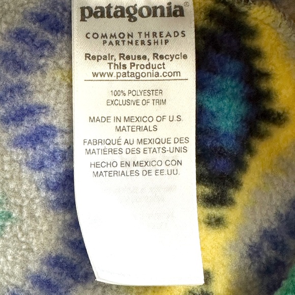 Patagonia Synchilla Snap-T Recycled Fleece Pullover Size Large Multi Col… - Picture 8 of 12